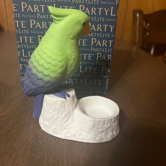 Partylite Verde Parrot Tealight Candle Holder P93014 With Original Box Bird - Picture 4 of 11